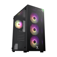 VENTO VG3400S  650W RGB TEMPERLİ CAM USB 3.0 MESH SİYAH ATX GAMING KASA