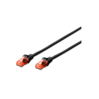 DIGITUS DK-1617-020/BL 2 MT SİYAH PATCH KABLO CAT6 U/UTP,YANGINA DAYANIKLI (250MHZ) POE* READY