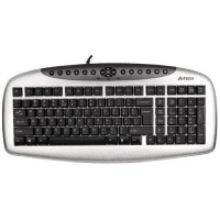 A4 TECH KB-21 MULTIMEDYA Q USB GÜMÜŞ/SİYAH KLAVYE