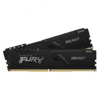 KINGSTON FURY BEAST CL16 32 GB (2X16GB) DDR4 3200MHZ SIYAH (KF432C16BBK2/32 )