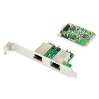DIGITUS DN-10134 2 PORT GIGABIT REALTEK CHIPSET MINI PCI EXPRESS ETHERNET KARTI