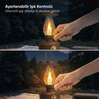 MIKADO MD-1 LÜXOUND 1800MAH 5W KAHVERENGİ BLUETOOTH-AUX-USB-TF CARD DESTEKLİ IŞIKLI SPEAKER - 9