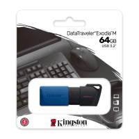 KINGSTON 64GB (DTXM/64GB) USB3.2  DATA TRAVELER EXODIA M SİYAH/MAVİ - 3