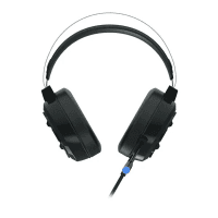 LECOO HT401 3.5MM JACK+ USB KULAK ÜSTÜ RGB LED AYDINLATMALI KABLOLU GAMING KULAKLIK SİYAH - 4