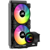 POWERBOOST PB-LCS-CR240B CIRCLE 240B (SİYAH) RAINBOW FANLI LGA1700/AM5 UYUMLU 240MM CPU SIVI SOĞUTMA SİSTEMİ - 2