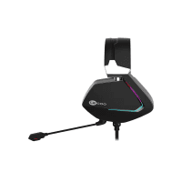LECOO HT402 3.5MM JACK KULAK ÜSTÜ RGB LED AYDINLATMALI KABLOLU ÇIKARTILABİLİR MİKROFONLU GAMING KULAKLIK SİYAH - 4