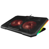 ADDISON RAMPAGE AD-RC12 GAMEZONE SIYAH 2 FAN 2 USB RGB IŞIKLI 15"-17" NOTEBOOK SOĞUTUCU STAND
