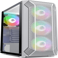 POWERBOOST VK-P1882BW 650W 80+ USB 3.0, ATX MESH FIXED RAINBOW FAN BEYAZ KASA