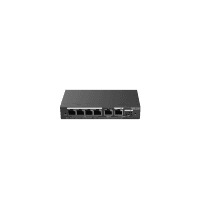 REYEE RG-ES206GS-P 6 PORTLU, 10/100/1000 GIGABIT, YÖNETILEBILIR SWITCH, 1 GIGABIT UPLINK, 1 GIGABIT COMBO, 4 PORT POE+ (54W)