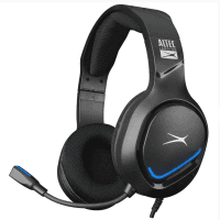 ALTEC LANSING ALGH9603 SİYAH PS4/XBOX/MOBIL UYUMLU USB+3.5MM MAVİ LEDLI GAMING MİKROFONLU KULAKLIK