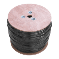 S-LINK SL-CAT609 305M OUTDOOR 23AWG 0.57MM CCA DOUBLE JACK GRİ+SİYAH CAT6 KABLO