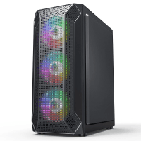 POWERBOOST VK-P1882B-650 ATX USB 3.0, MESH, FIXED 8 LED RAINBOW FAN SIYAH KASA (JBST-VKP1882B) - 3