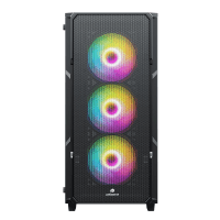 GAMEBOOSTER GB-X223B USB3.0 RING RGB SLAVE FAN ELEGANT STYLISH MESH PANEL KASA (PSU) (JBST-GBX223B) - 2