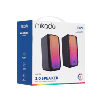 MIKADO MD-356 2.0 5WX2CH RGB LEDLİ SİYAH USB MULTIMEDIA OYUNCU SPEAKER HOPARLÖR - 5