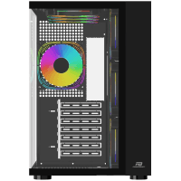 POWERBOOST PB-SS02B SEA VIEW USB 3.0, ATX 7 X ARGB FANLI, SIYAH KASA (PSU YOK) - 2