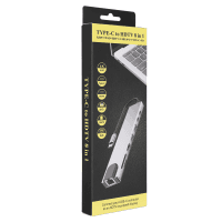 HYTECH HY-USBC83 4K 30HZ GRİ METAL 2XUSB3.0, 1XUSB2.0, 1000MBPS PD, TYPEC DATA, SD/TF KART OKUYUCU TYPE C ADAPTÖR - 3