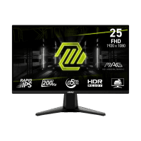 MSI 24.5 MAG 255F E20 1920x1080 (FHD) 16:9 FLAT RAPID IPS 200HZ 0.5MS (GTG) FREESYNC PREMIUM GAMING MONITOR