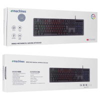 ACER EMACHINES EAK104 SİYAH USB RGB BACKLIGHT RED SWITCH MEKANİK Q 104 TUŞLU GAMING KLAVYE - 5