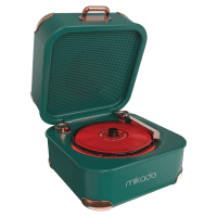 MIKADO MD-62BT 5W 1200MAH YEŞİL TF KART + BLUETOOTH DESTEKLİ KLASİK RETRO MÜZİK KUTUSU - 7