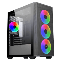 POWERBOOST PB-P2252BB USB 3.0, ATX MESH, RING ARGB FAN, SİYAH KASA (JBST-PBP2252BB)
