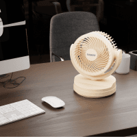 EVEREST EFN-509 KREM - KAHVE 7 İNÇ 3 KADEMELİ 2100 RPM HIZ DUVAR TİPİ VE MASAÜSTÜ USB FAN - 3