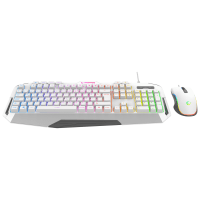 RAMPAGE KM-34 GLARE BEYAZ USB RGB AYDINLATMALI Q 12800 DPI MOUSE GAMING OYUNCU KLAVYE SET - 3