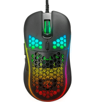 EVEREST SM-G66 X-HOLE USB SİYAH 7D OPTIK 8000DPI LED IŞIKLI GAMING OYUNCU MOUSE - 2