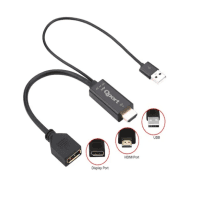 QPORT Q-DPX HDMI(M) TO DISPLAYPORT(F) ÇEVİRİCİ - 2
