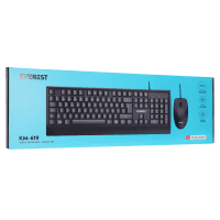 EVEREST KM-619 SIYAH USB Q STANDART KLAVYE + MOUSE SET - 2