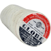 GLOBE BEYAZ İZOLE BANT ELEKTRİK BANDI  0.13MM X 19MM X 10YDS - 3