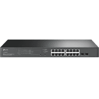 TP-LINK OMADA TL-SG2218P 150W 18-PORT GIGABIT SMART SWITCH 16-PORT POE 2 SFP L3 STATIC ROUTING-4K VLAN SDN METAL RACK-MOUNTABL