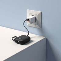 S-LINK MP110 10000MAH PD22.5W TYPE-C+LIGHTNING KABLOLU SİYAH LCD TAŞINABİLİR PİL ŞARJ CİHAZI POWERBANK - 5