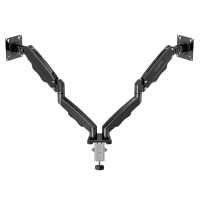 TITANPRO FL02 (FMK-8710) 17-32" ÇİFT KOLLU AMORTİSÖRLÜ MONİTÖR STANDI (SİYAH)