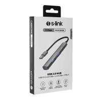 S-LINK SW-U322 2*USB2.0, 1*USB3.0, 1*TYPE-C TYPE-C METAL USB HUB - 3