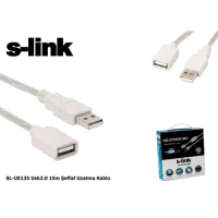 S-LINK SL-UE135 USB2.0 15M ŞEFFAF UZATMA KABLO