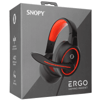 SNOPY SN-GX1 ERGO SİYAH/KIRMIZI 3,5MM GAMING OYUNCU MIKROFONLU KULAKLIK - 8