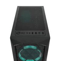 EVEREST BUMPY 4*12CM RGB FAN 600W APFC TEMPERED CAMLI ATX MID-T GAMING OYUNCU KASASI - 3