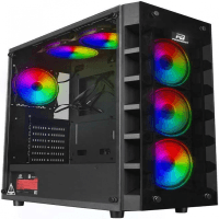 POWERBOOST X59RGB 650W 80+ USB 3.0 TEMPERED GLASS 6XRGB FANLI GAMING KASA