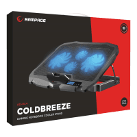 ADDISON RAMPAGE AD-RC4 MAVİ LEDLİ 2*125MM+2*70MM IŞIKLI FAN 15-17 NOTEBOOK SOĞUTUCU STAND - 7