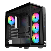 VENTO VG4300F 650W RGB TEMPERLİ CAM USB 3.0 MESH SİYAH ATX GAMING KASA