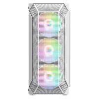 POWERBOOST VK-P1882BW 650W 80+ USB 3.0, ATX MESH FIXED RAINBOW FAN BEYAZ KASA - 2