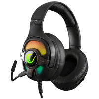 RAMPAGE RM-K77 VIPERA SİYAH USB 7.1 VERSION RGB LEDLI GAMING OYUNCU MİKROFONLU KULAKLIK - 2