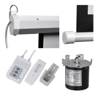 EVEREST EPP-180 180*180CM UZAKTAN KUMANDALI OTOMATİK PROJEKSİYON PERDESİ - 2