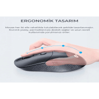 LECOO KW201 (SİYAH) KABLOSUZ TÜRKÇE Q KLAVYE & MOUSE SET - 3