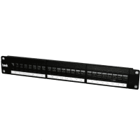 BEEK BN-PP-M24S 24 PORT 1U MODÜLER BOŞ PATCH PANEL ZIRHLI/EKRANLI (SHIELDED) SİYAH (METAL)