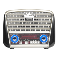 MIKADO MDR-8BT PLUS SIYAH/ALTIN KLASIK RADYO SOLAR PANELLI USB-TF DESTEKLI BLUETOOTH