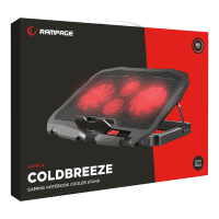 ADDISON RAMPAGE AD-RC4 COLDBREEZE KIRMIZI LEDLI 2*125MM+2*70MM IŞIKLI FAN 15-17 NOTEBOOK SOĞUTUCU STAND - 7