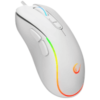 RAMPAGE KM-R57 SERAPHIC BEYAZ RGB AYDINLATMALI Q OYUNCU MULTMEDIA KLAVYE VE 12800 DPI MOUSE GAMING SET - 7