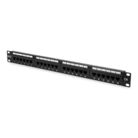 DIGITUS DN-91624U-CR 1U 24 PORT 8P8C LSA ALTIN KONTAK CAT6 DOLU ZIRHSIZ PATCH PANEL