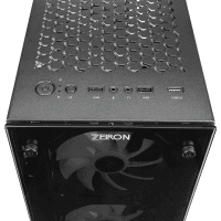 ZEIRON Z-MASTER X100 TEMPERED GLASS 4*SABIT RAINBOW FAN 2*USB2.0+USB3.0+HD AUDIO MID-TOWER GAMING OYUNCU KASASI - 5